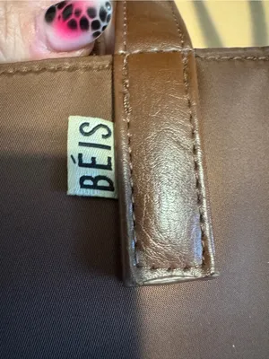 BEIS Chocolate Brown East to West Tote Bag thumbnail 4