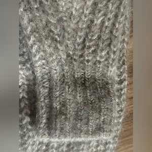 Abercrombie & Fitch Sweater Beige Tan Alpaca Blend Crop Cable Knit Sz Xs thumbnail 3