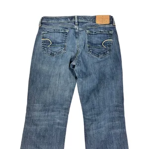 Y2K American Eagle Hipster Jeans Bootcut Low Rise‎ Stretch Women's 6 thumbnail 5
