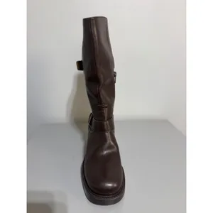 Rare Dolce Vita Lenon Leather Moto Boots Buttered Oak Size 6 Unreleased Sample thumbnail 11