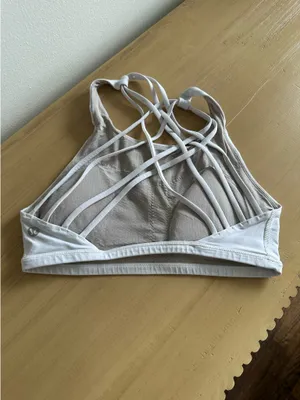 Lululemon Free To Be Bra *Wild High Neck White 6 thumbnail 2