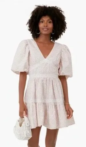 TUCKERNUCK Pink Ditsy Floral Lace Isabelle Mini Dress‎ – Hyacinth House 🌸 thumbnail 1