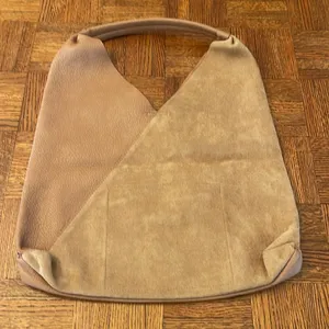 Anthropologie SHIRALEAH Two-Tone Tan VEGAN Leather Women's Bag thumbnail 3