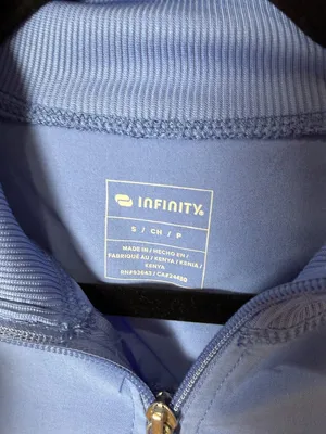 Infinity UCSF Health Logo Scrubs Zip Up Jacket Light Blue Size Small New NWT thumbnail 3