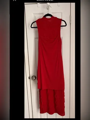 NWT House of Harlow 1960 Red Lace Bodycon Midi Dress Size S thumbnail 8
