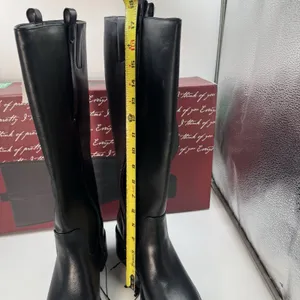 Kensie Naya B Women’s Black Knee High Boots Size 7.5 Side Zip Block Heel NWT thumbnail 3