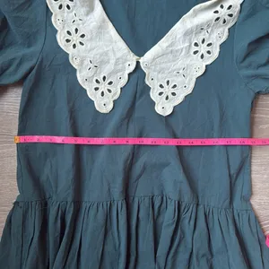 Tuckernuck Pomander Place peacock green knit dress XS thumbnail 10