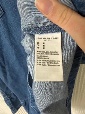 American Eagle Outfitters Denim Collar Mini Dress thumbnail 8