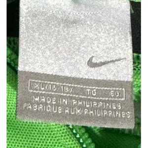 Vintage Y2K Nike Womens XL 16-18 Green Hooded Track Jacket Full Zip Striped thumbnail 6
