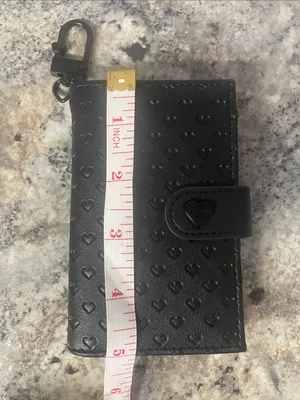 Betsey Johnson Luv Betsey Xoleah Black Card Case Wallet thumbnail 7