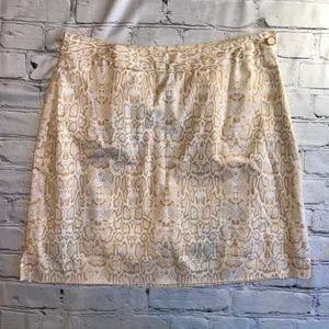 E.P. Pro Skort Tennis Golf Shorts Skirt Gold Snakeskin Print Size 6 thumbnail 6