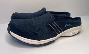 Skechers Women's 8.5 Navy Relaxed Fit Air-Cooled Memory Foam Slip On Shoes thumbnail 1