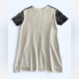 Zara sequins Gradient Short Sleeve t-shirt Dress summer party wedding casual M thumbnail 6