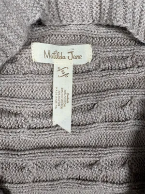 Matilda Jane Sweater Vest Womens Small Knit Fringed Wrap Cottagecore Grandmacore thumbnail 2