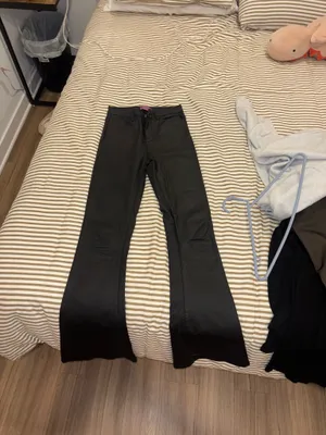 Edikted Leather Pants Flare thumbnail 2