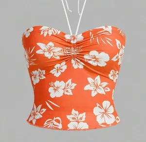 SheIn Floral Halter Top thumbnail 1