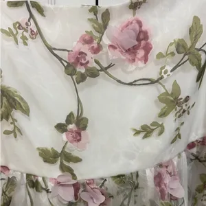 Arula Aria Floral White Pink Appliqué Dress NWT A 1X thumbnail 6