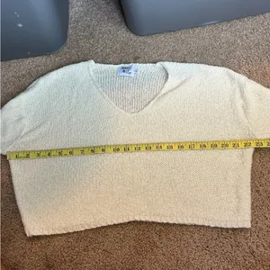 Princess Polly Cream Sweater for Women Size Small/Medium thumbnail 6
