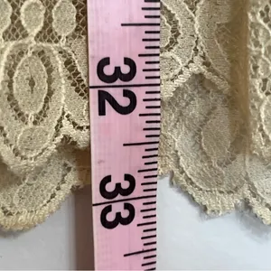 Women's Free People Boho Indie Lace Ivory Dress With Black Lining Size Small‎ thumbnail 4