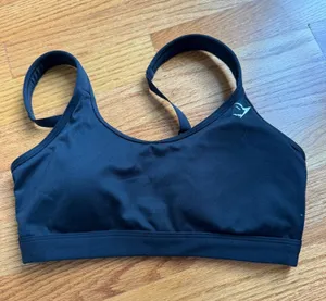 Gymshark Black Sports Bra thumbnail 1