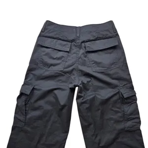 Levis 94 Baggy Cargo Pants Womens 27 Black Wide Leg Skater Paratrooper thumbnail 10