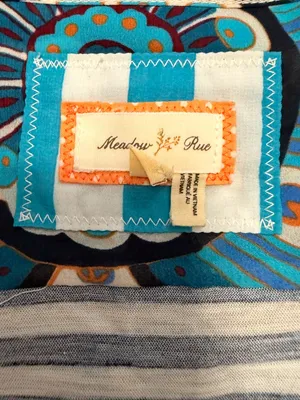 Meadow Rue Anthropologie Blue Medallion Print Layered Tank‎ Top XS thumbnail 5