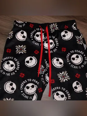 Disney The Nightmare Before Christmas Womens pj's Sleepwear cuff Pant Pajama small 4-6 thumbnail 2