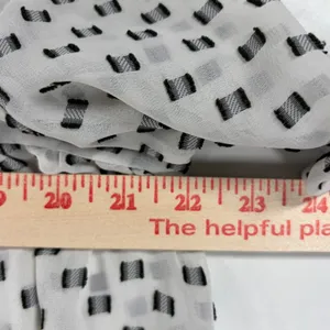 Merona Womens XL White Black Geometric Dot Babydoll Blouse Balloon Sleeve Cottagecore thumbnail 5