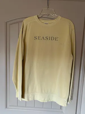 Yellow Seaside Comfort Colors Sweatshirt thumbnail 1
