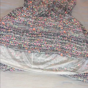 Lush Pink and‎ Gray Ruffled Wrap Sundress thumbnail 6