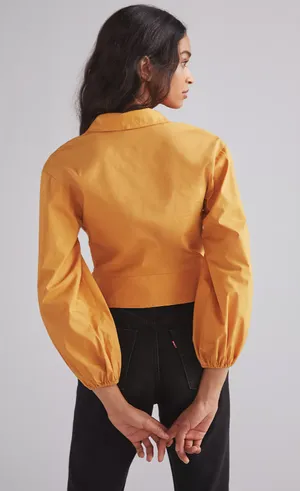 Anthropologie NWOT Twist-Front V-Neck blouse thumbnail 2