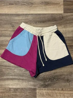 L*Space Active Slate Colorblock Don't Sweat It High Waisted Shorts Women’s Small thumbnail 2