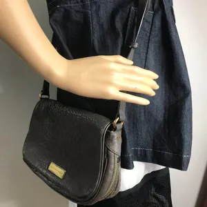 Marc Jacobs Dark Brown Rough Leather Crossbody Bag thumbnail 6