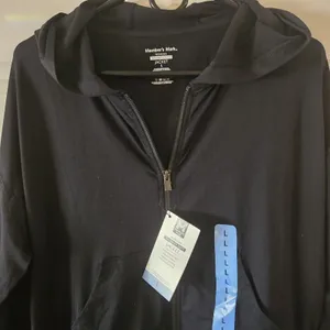 Member's Mark Favorite Soft Jacket Womens L Black Full Zip Hooded Stretch NWT thumbnail 4