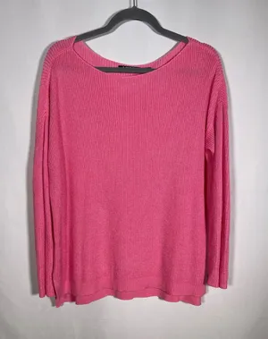 Lauren Ralph Lauren Womens Boatneck Pink Sweater Blouse Small thumbnail 1