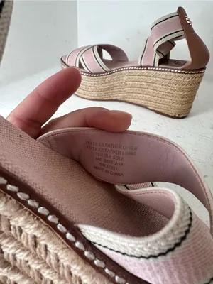 Tory Burch Pink Espadrille Wedge Sandals thumbnail 6