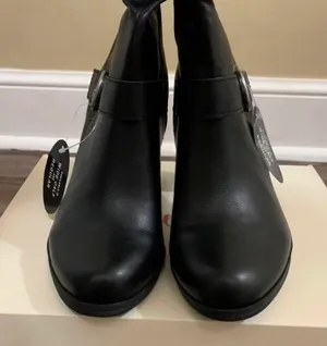 . Black Sachi Mid-Calf Block Heel Boots thumbnail 9