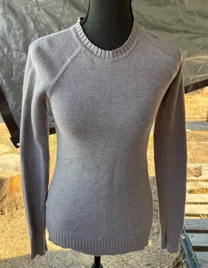 Lululemon Athletica Classic Gray Crew Neck Sweater XS thumbnail 1