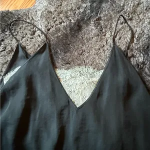 FREE PEOPLE Black Cami Top with Lace Bandeau thumbnail 3