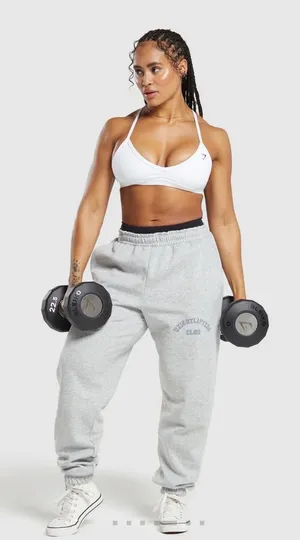 Gymshark Weight Lifting Club Jogger Women’s Light Gray Size Medium thumbnail 1