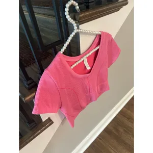 Offline‎ aerie pink cropped Shirt women's xxl thumbnail 2