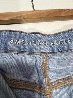 American Eagle Outfitters Light Blue baggy mom short size 12 thumbnail 6