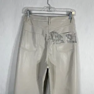 Wilfred Size 10 Faux Leather Pants‎ White Straight Solid High Rise Flawed 1692 thumbnail 8