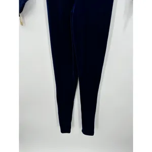 Dance Sophisticates Millie Royal Blue Velvet Mock Neck Long Sleeve Unitard Sz S thumbnail 3