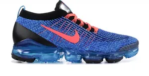Nike Flyknit VaporMax 3 in Blue with Coral Swoosh thumbnail 1