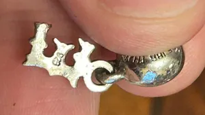 H19 charm pendant 925 sterling silver thumbnail 1