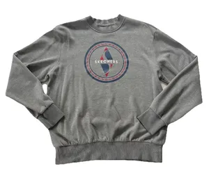 Skechers Logo Womens Crewneck Sweatshirt M Streetwear Athleisure Casual Lounge thumbnail 1