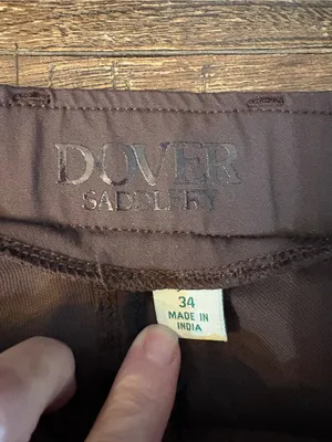 Dover Saddlery Breeches Women 34 Brown Knee Patch Riding Pants thumbnail 5
