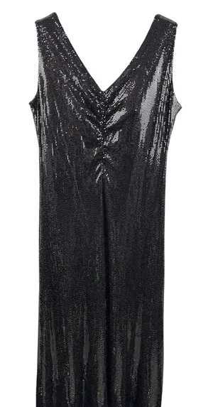 Women’s Ulla Popken Size 18 Black Sequin Evening Dress thumbnail 1