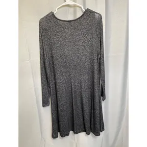 Old Navy SKU 7643 Womens Long Heather Gray Tunic Dress Size L thumbnail 2